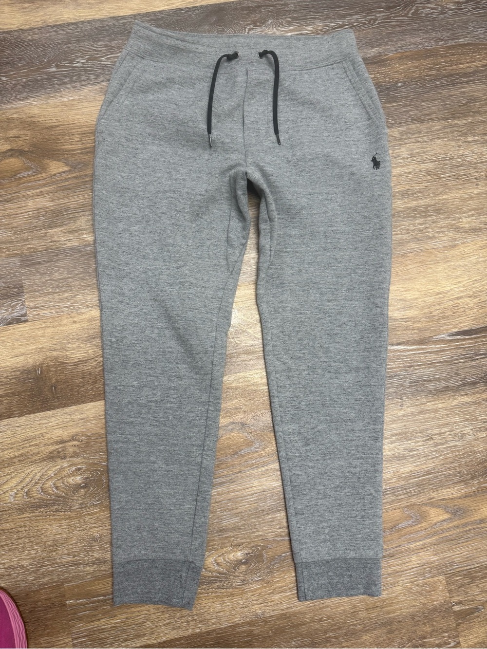 Men’s Polo Ralph Lauren Double-Knit Jogger Sweatpants Heather Grey RN41381 Sz S
